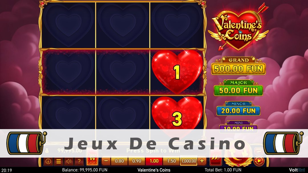 Démo de la machine à sous Valentines Coins