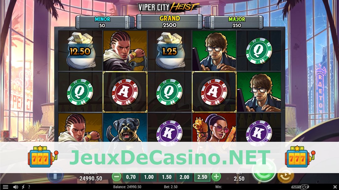 Démo de la machine à sous Viper City Heist