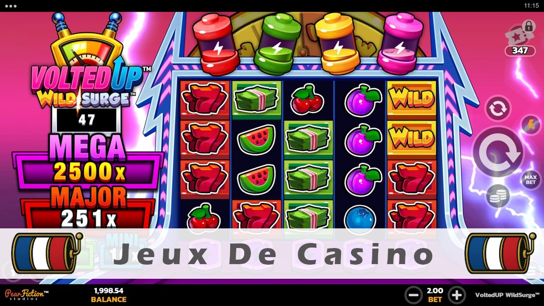 Démo de la machine à sous VoltedUP WildSurge