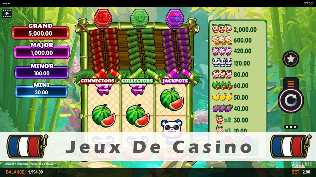 Démo de la machine à sous Wacky Panda Power Combo