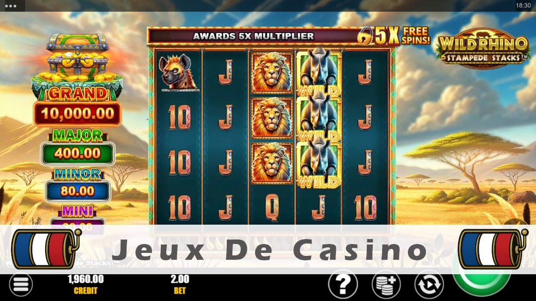 Démo de la machine à sous Wild Rhino Stampede Stacks
