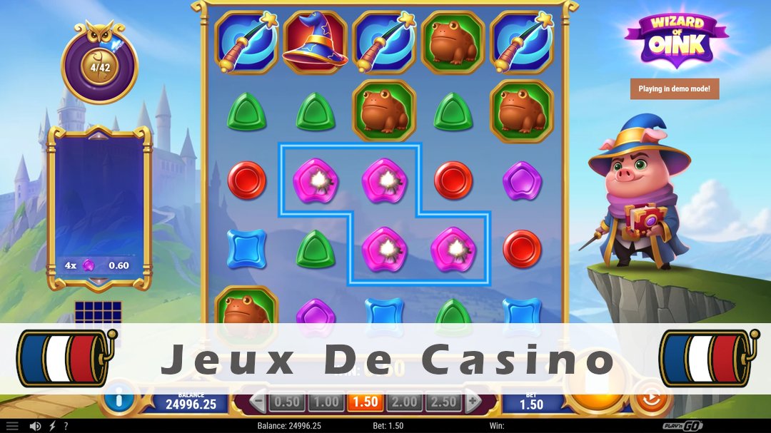 Démo de la machine à sous Wizard of Oink