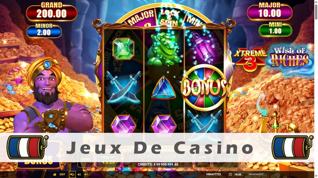Démo de la machine à sous Xtreme 3 - Wish of Riches