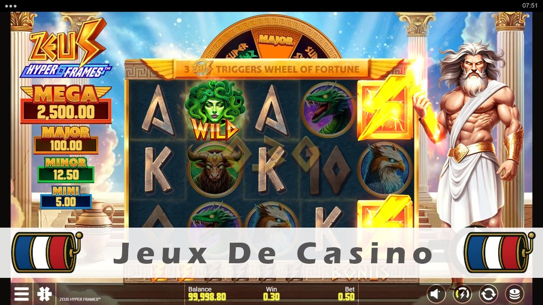 Démo de la machine à sous Zeus Hyper Frames